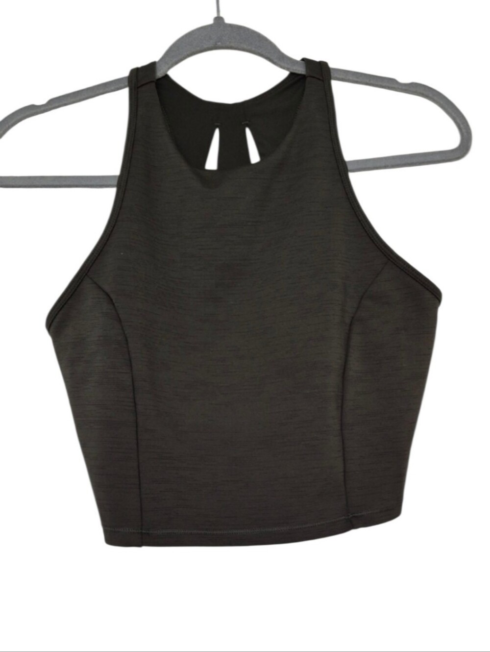 All In Motion Medium Green Athletic Top Cropped Built In Sports Bra Stretchy